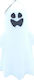 Christmas Decoration Led Ghost Decorative Keychain Pendant Bow Tie