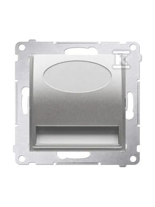 Kontakt-Simon Φωτιστικό Τοίχου LED Ασημί 7.5x7.5εκ.