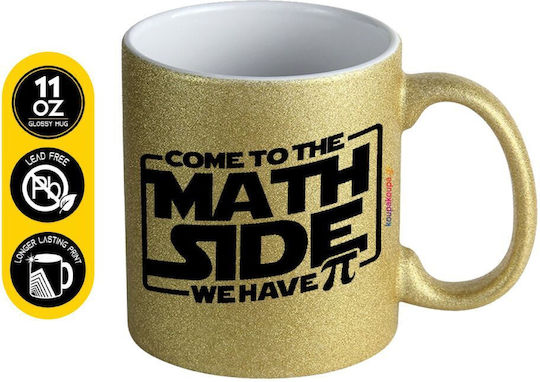 Koupakoupa Come To The Math Side Чаша Керамична Златиста 330ml