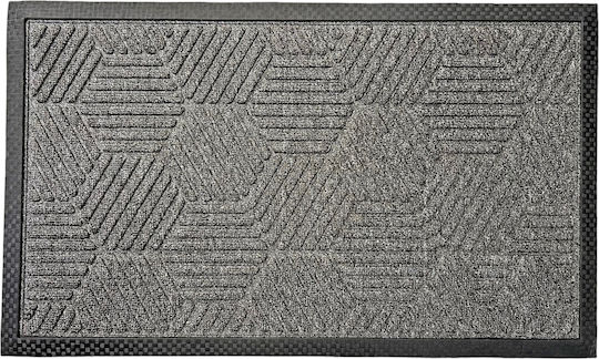 Sidirela Sidirela Fußmatte aus Teppichboden mit rutschfestem Untergrund Grau 45x75cm E-4112