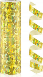 GoDan Gold Holographic Serpentine Streamer 4m Decorative Garland Party
