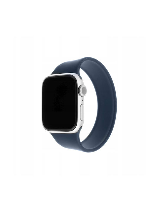 Fixed Силиконова Каишка Еластична Каишка От Силикон Apple Watch 38 40 41 мм Размер L Син