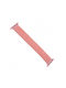 Fixed Elastic Nylon Strap Fixed Nylon Strap Apple Watch 42 44 45 46 49mm Size L Pink