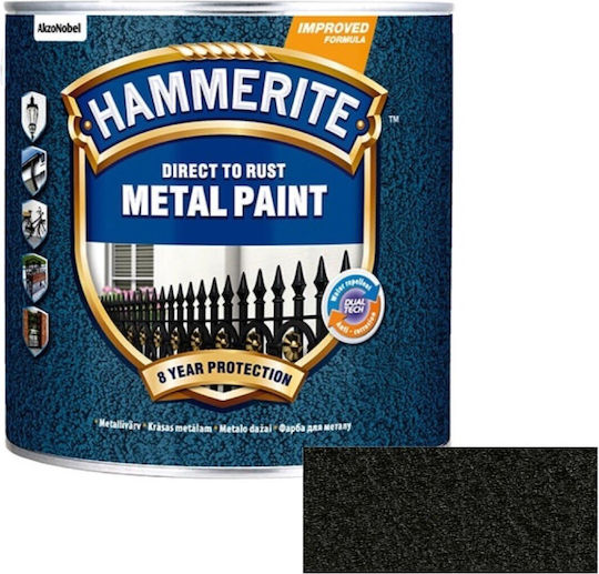 Hammerite Антикорозионно покритие 2.5lt Black Hammered Ковани