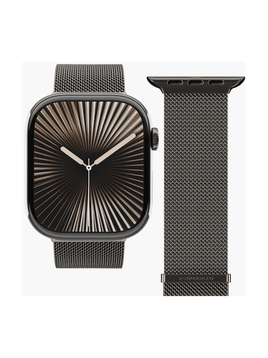 Vonmählen Milanese Loop 2 Tragbare Bänder für Apple Watch 38 40 41 mm Einheitsgröße Grau Granit