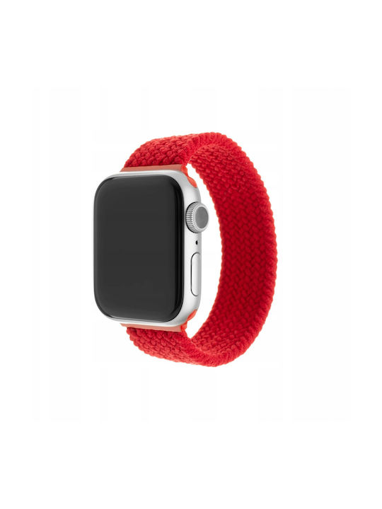 Fixed Nylon Strap Ελαστικό Νάιλον Λουράκι Apple Watch 42 44 45 46 49mm Μέγεθος Xl Κόκκινο