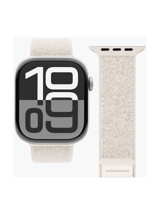 Vonmählen Tragbare Bänder Fitness Loop 2 Apple Watch 42 44 45 49 mm Einheitsgröße Cremé