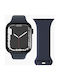 Vonmählen Klassisches Band 2 Apple Watch 42 44 45 49mm Einheitsgröße Marineblau Aws00112