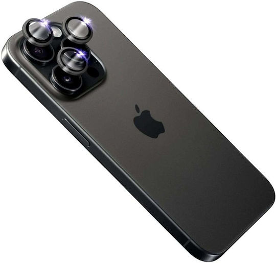 Fixed Sapphire Camera Lens Protection Apple iPhone 15 Pro/15 Pro Max Black