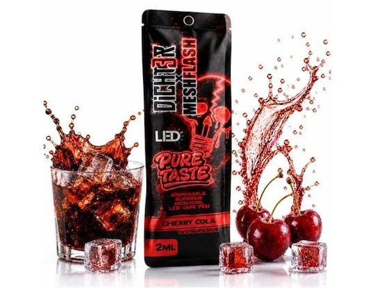 Mesh Flash Vape Ηλεκτρονικό Τσιγάρο μιας Χρήσης Cherry Cola χωρίς Νικοτίνη 2ml με CBD
