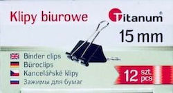 Titanum Clips Metalice 15mm 12buc
