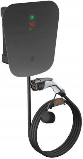 Bettermann Ion Wandmontierter Einphasiger Ladegerät 11kW mit Integriertem Kabel 5m Typ 2