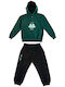 Kids Sweatpants Set With Top Green