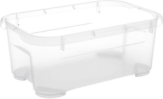 Kis Kunststoff Aufbewahrungsbox mit Deckel Transparent 17.5x11.5x7cm