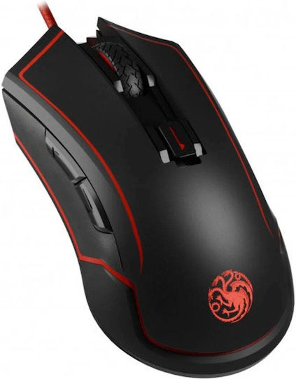 Lexip X Tsume Game Of Thrones Targaryen Wireless Gaming Mouse 4800 DPI Red
