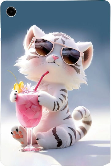 Silikon Hülle Cartoon Tiger Für Samsung Galaxy Tab A9+/Tab A11+