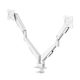 HAMA Desk Mount for 2 Monitors up to 35" with Extension Arm White (00220908)
