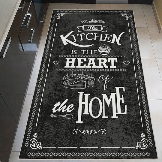 Conceptum Hypnose Hft132 Küchenmatte Läufer Schwarz-Weiß 80x150cm