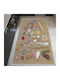 Conceptum Hypnose Wookece242 Rechteckige Küchenmatte Beige-multi 50x80cm