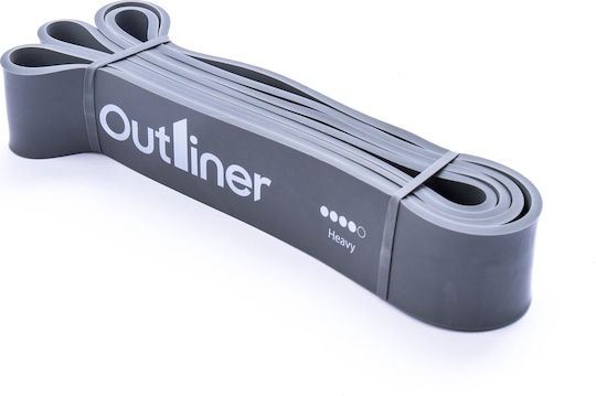 Bandă de rezistență Long Loop cu mânere Gri 2.08m