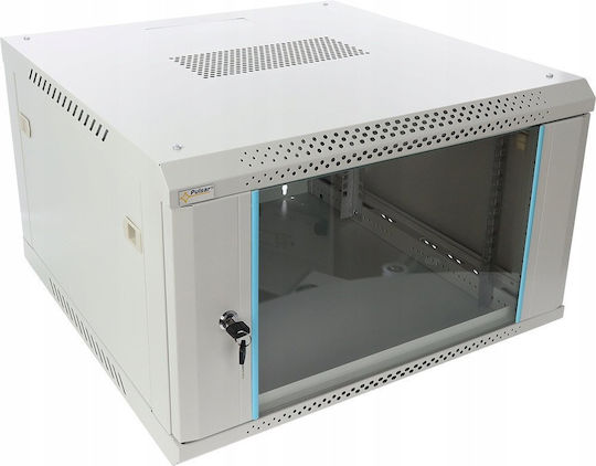 Pulsar Επιτοίχια Καμπίνα Rack 6U 60x60cm Γκρι RWA666-G