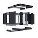 EFB Επιτοίχια Καμπίνα Rack 9U Μαύρο WGX-0906TS.G1