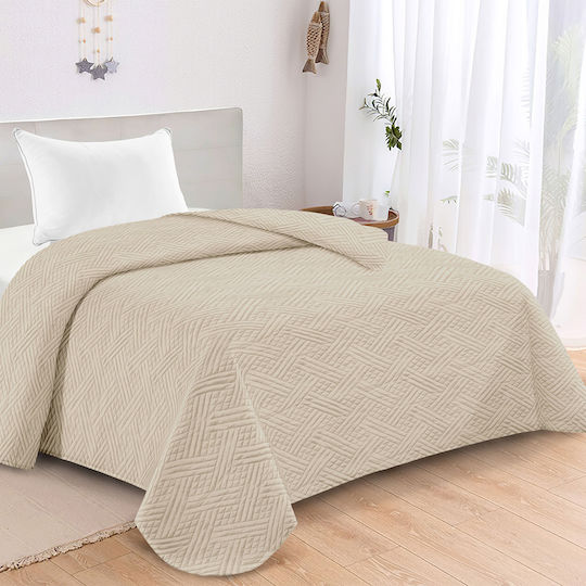 Adam Home Gloria Единично Шалте Крем 160x240см