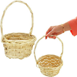 Easter Basket Egg Wicker 15x23cm
