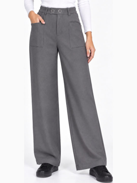 Women's Pantaloons in Regular Fit Grey WS-CP127-27TR-GREY