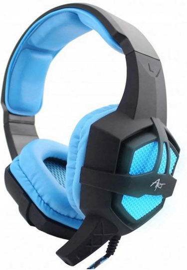 Art Flash On Ear Gaming-Headset mit Konnektivität 2x3,5 mm / 3,5 mm / USB Blau für PC