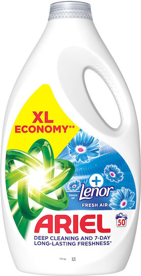 Ariel Detergent Lichid pentru Spălare Manuală pentru Rufe Albe și Colorate 2.25lt (50 Măsuri)