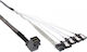 InLine Mini SAS - Mini SAS 100cm Graue Festplattenkabel