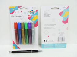 Titanum Κόλλα Γκλίτερ 6 Χρώματα X 10ml Titanum Craft-fun Series