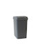 Viomes Coș de Gunoi Plastic cu Capac Oscilant 9lt Gri