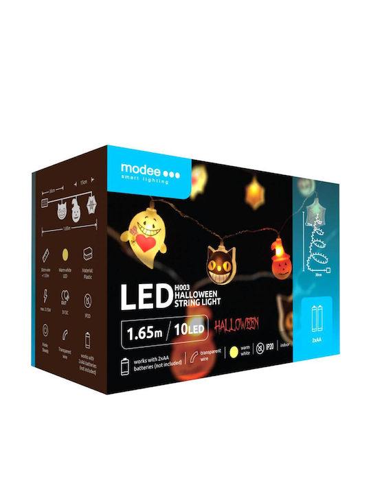 Modee Lighting Светлинна Гирлянда LED с 10 Лампички Топло Бяло