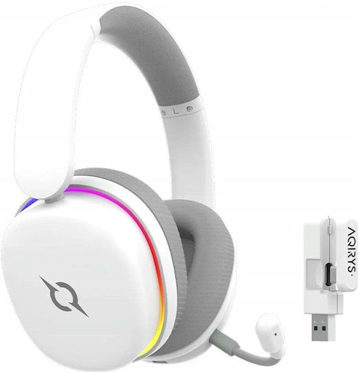 Aqirys Luna Безжичен На Ушите Гейминг Слушалки с Свързаност 3,5 мм / Bluetooth / USB Бели за Nintendo Switch / PC / PS4 / PS5 / XBOX