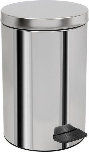 SPV Metallic Bathroom Bin 5lt Grey