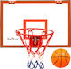 Basketballkorb mit Rückwand und Netz
