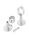 Wandhalterung Mit Schrauben Inox Silber