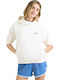 Liscia Oh Women's Hooded Sweatshirt Cardigan White