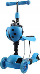 Enero Kinderroller Klappbar 3-Rad mit LED-Beleuchtung für 3+ Jahre Blau