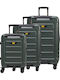 CAT Hard Green Suitcases