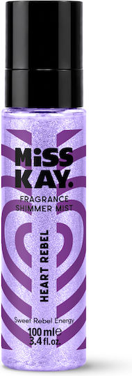 Miss Kay Heart Rebel Shimmer Спрей за тяло и коса 100ml