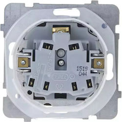Ospel Karo Socket Splash-proof Grounding Smoke Lid Chocolate Metallic Gph-1sz M 40 D