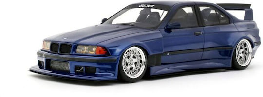 Model Mașină BMW E36 Lto Sedan Turbo Khyzyl Saleem Avus Albastru 2023 Scara 1:18 Otto Models Ot1174