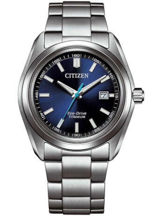 Citizen Мъжки Часовник Eco - Drive със Сребрист...