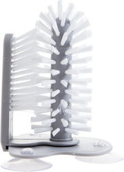 Glass Cleaning Brush Flippy Plastic Suction Cup 17.5 X 14 Cm Gray