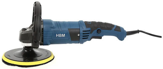 HBM Machines H131542 Въртящ се Полиращ Уред 1200W с Скорост 1200-3800rpm и Регулиране на Оборотите