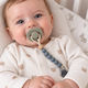 abo Pacifier Clip from Silicone Grey