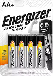 Energizer Battery Aa/lr6 Alkaline Power 4-pak